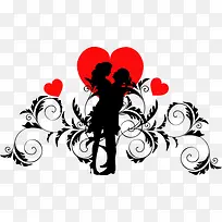 手绘创意扁平爱心形状-空若网 手绘创意扁平爱心形状-空若网