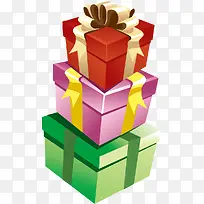 多层彩色彩带礼物-空若网 多层彩色彩带礼物-空若网