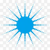 矢量点图形装饰的圆形状-空若网 矢量点图形装饰的圆形状-空若网