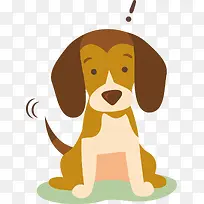 手绘卡通狗-空若网 手绘卡通狗-空若网