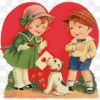 插画姐弟-空若网 插画姐弟-空若网