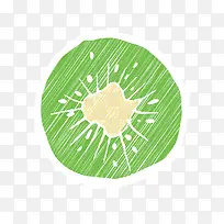 矢量卡通扁平化猕猴桃png-空若网 矢量卡通扁平化猕猴桃png-空若网