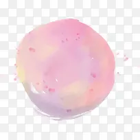 圆形粉色水彩涂鸦-空若网 圆形粉色水彩涂鸦-空若网