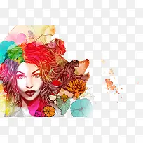 手绘时尚女人-空若网 手绘时尚女人-空若网