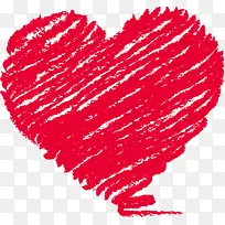 设计效果红色涂鸦爱心-空若网 设计效果红色涂鸦爱心-空若网