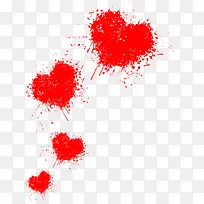 红色涂鸦设计爱心-空若网 红色涂鸦设计爱心-空若网