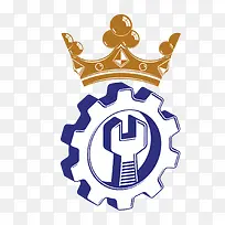 矢量皇冠齿轮扳手-空若网 矢量皇冠齿轮扳手-空若网