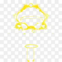 黄色水彩涂鸦装饰-空若网 黄色水彩涂鸦装饰-空若网