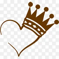 爱心皇冠创意logo-空若网 爱心皇冠创意logo-空若网