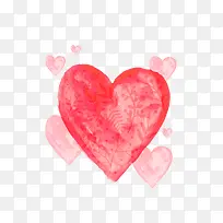 水彩爱心-空若网 水彩爱心-空若网