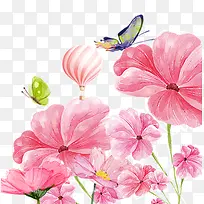 卡通手绘粉色鲜花-空若网 卡通手绘粉色鲜花-空若网