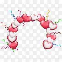矢量手绘爱心边框-空若网 矢量手绘爱心边框-空若网