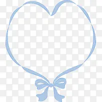 心形丝带边框-空若网 心形丝带边框-空若网