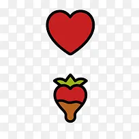 卡通草莓爱心-空若网 卡通草莓爱心-空若网