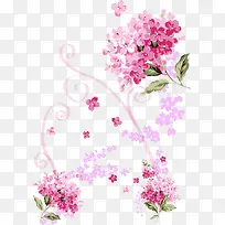 卡通手绘粉色小花-空若网 卡通手绘粉色小花-空若网