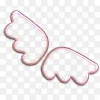 粉色卡通翅膀-空若网 粉色卡通翅膀-空若网