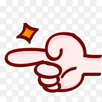 粉色卡通手指装饰图案-空若网 粉色卡通手指装饰图案-空若网