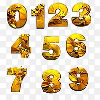 矢量金属爆扩数字-空若网 矢量金属爆扩数字-空若网