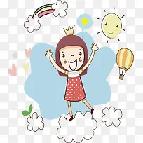 快乐的小女孩-空若网 快乐的小女孩-空若网