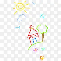 彩色卡通漫画天空-空若网 彩色卡通漫画天空-空若网