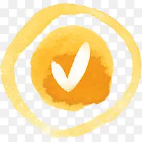 黄色圆形梦幻爱心装饰-空若网 黄色圆形梦幻爱心装饰-空若网