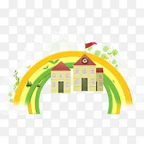 卡通学校-空若网 卡通学校-空若网