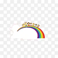 彩虹 卡通彩虹-空若网 彩虹 卡通彩虹-空若网