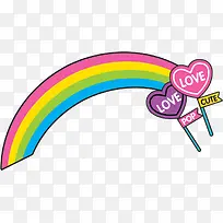 卡通可爱彩虹棒棒糖-空若网 卡通可爱彩虹棒棒糖-空若网