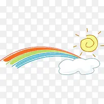 卡通手绘唯美彩虹-空若网 卡通手绘唯美彩虹-空若网
