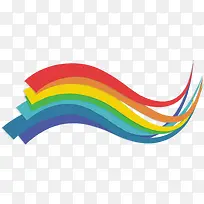 彩色矢量彩虹图案-空若网 彩色矢量彩虹图案-空若网