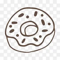 手绘食物甜甜圈-空若网 手绘食物甜甜圈-空若网