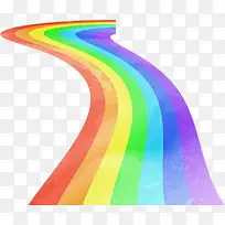 手绘水彩彩虹装饰-空若网 手绘水彩彩虹装饰-空若网