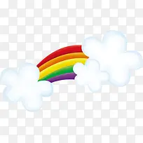 手绘可爱这彩虹白云-空若网 手绘可爱这彩虹白云-空若网