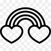 美丽的彩虹图标-空若网 美丽的彩虹图标-空若网