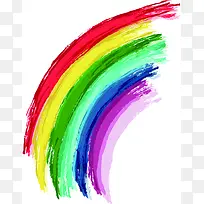 彩色手绘多层彩虹-空若网 彩色手绘多层彩虹-空若网