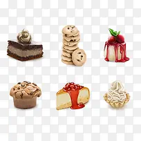 蛋糕面包食物图标-空若网 蛋糕面包食物图标-空若网