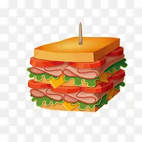 手绘汉堡包-空若网 手绘汉堡包-空若网