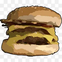 手绘汉堡-空若网 手绘汉堡-空若网