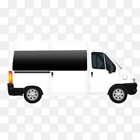 矢量专车白色商务面包车-空若网 矢量专车白色商务面包车-空若网