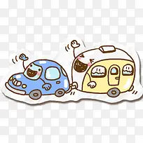 可爱卡通汽车-空若网 可爱卡通汽车-空若网