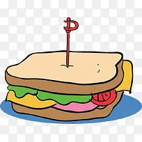 面包片矢量素材-空若网 面包片矢量素材-空若网