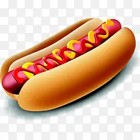 手绘卡通热狗-空若网 手绘卡通热狗-空若网