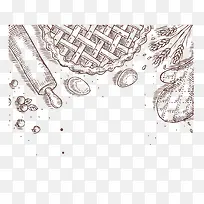 卡通手绘面包-空若网 卡通手绘面包-空若网