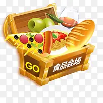 食品会场热狗面包披萨食物-空若网 食品会场热狗面包披萨食物-空若网