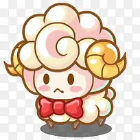 可爱卡通绵阳领结-空若网 可爱卡通绵阳领结-空若网