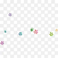 高清手绘多彩漂浮小花朵-空若网 高清手绘多彩漂浮小花朵-空若网