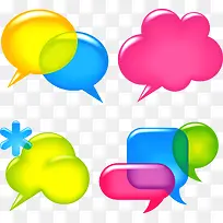 多彩气泡对话框-空若网 多彩气泡对话框-空若网