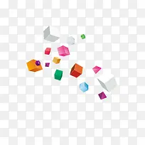 飘浮的正方体-空若网 飘浮的正方体-空若网