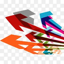 矢量多彩箭头插图-空若网 矢量多彩箭头插图-空若网