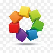 立体多彩方块-空若网 立体多彩方块-空若网
